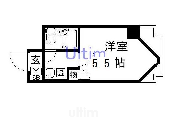 ライオンズマンション京都三条第2 間取り