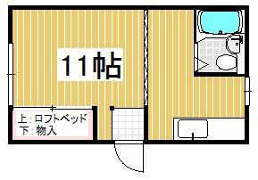 コーポAM桔梗野 間取り