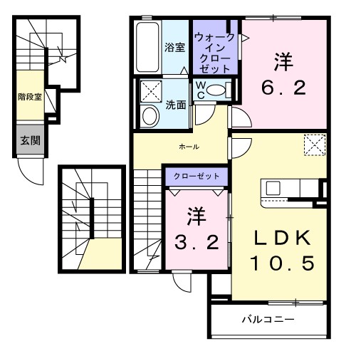 埼玉県北葛飾郡松伏町松伏 間取り