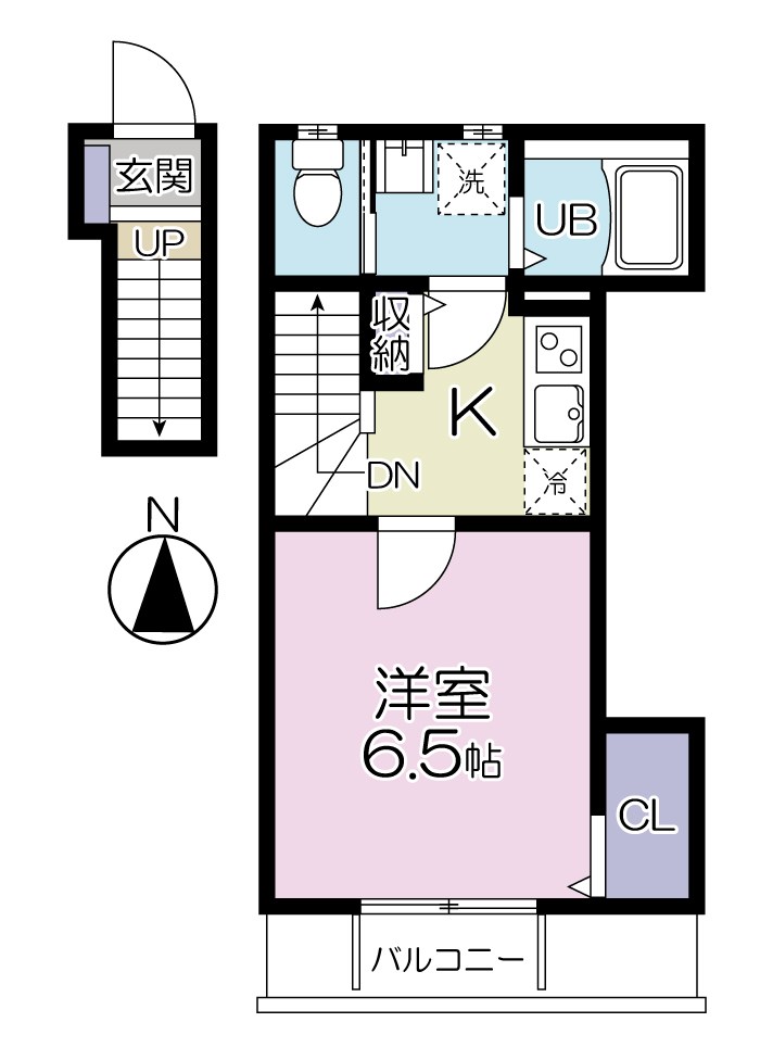 グランシャレー亀有Ⅰ 間取り