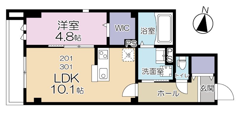 RAFFINE陣屋 間取り