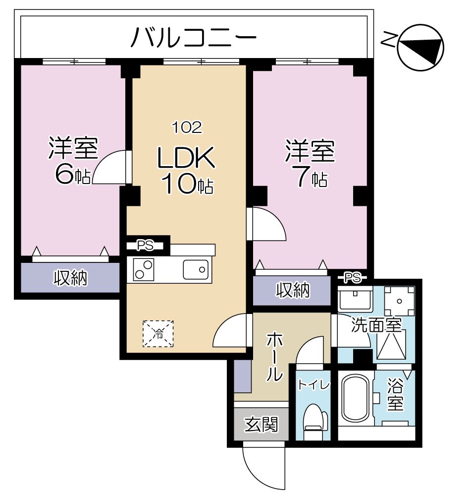 A.FLAT Ⅱ 間取り