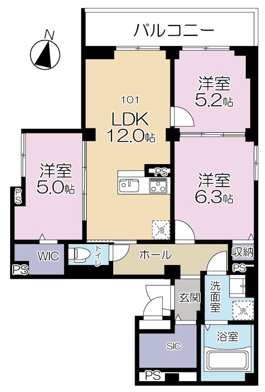 Maison Futaba（メゾンふたば） 間取り
