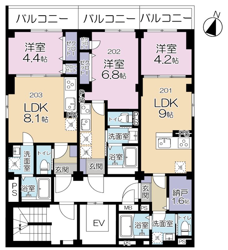 Maison Futaba（メゾンふたば） 間取り