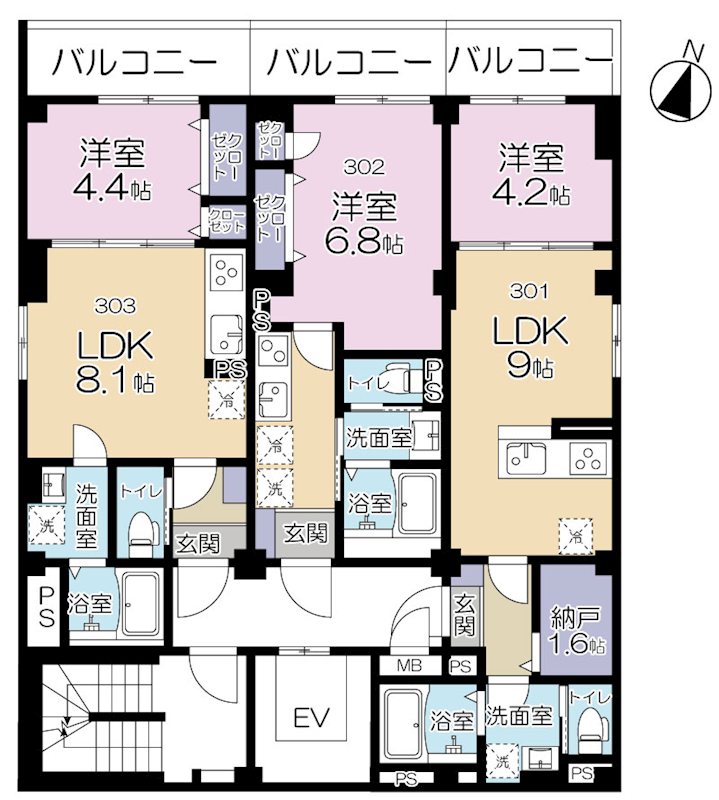 Maison Futaba（メゾンふたば） 間取り