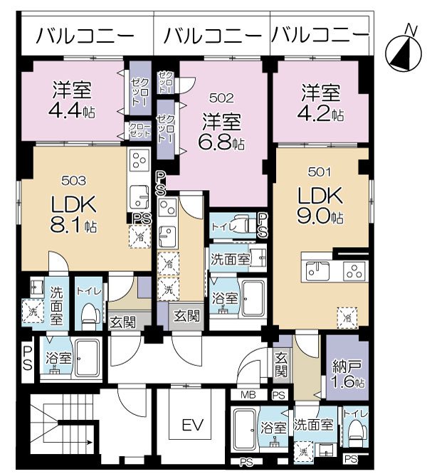 Maison Futaba（メゾンふたば） 間取り