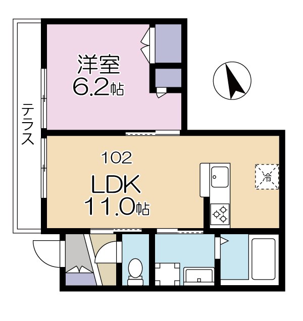 ピュアシティ下北沢  間取り