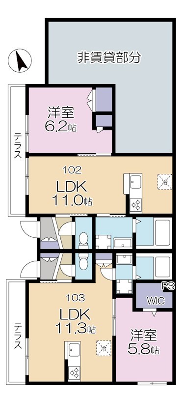 （仮称）代沢3丁目マンション 間取り
