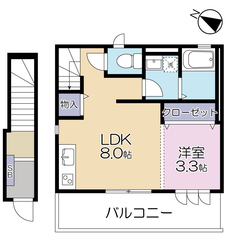 passero　java（ﾊﾟｯｾﾛｼﾞｬﾊﾞ） 間取り