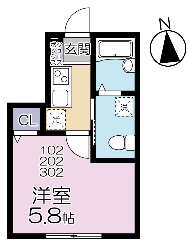 グランシャレー千住旭町 間取り