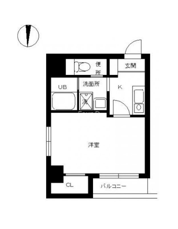 スカイコート銀座東第2 間取り