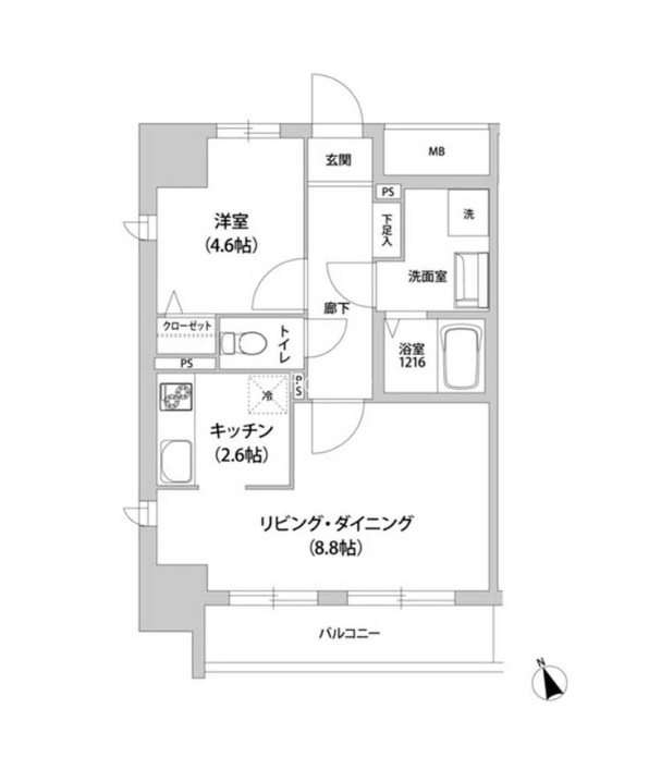 KANZE SHIBAURA RESIDENCE 間取り