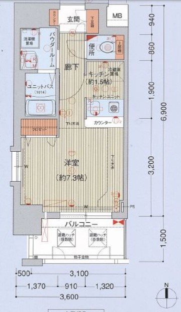ライジングコート名古屋駅南 間取り