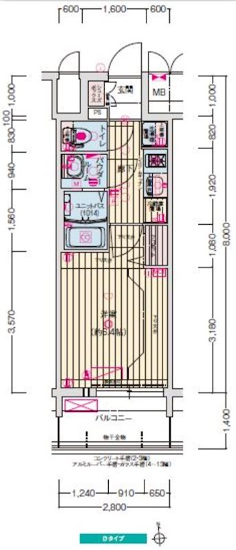 プレサンスＴＨＥ新栄 間取り
