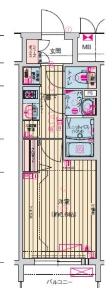 プレサンス名古屋駅ゲート 間取り