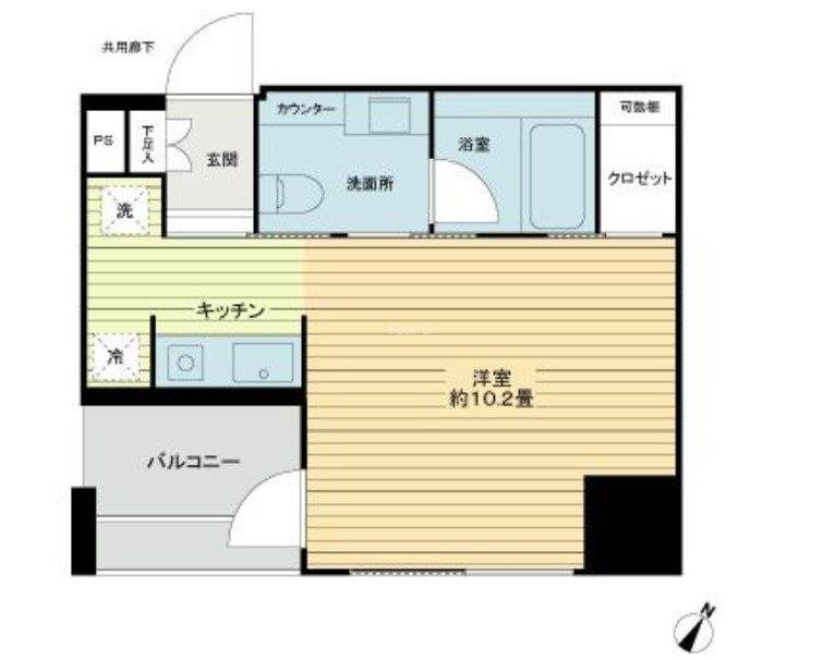 パークリュクス銀座８丁目ｍｏｎｏ 間取り