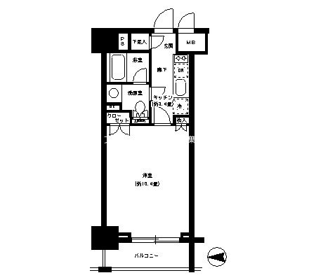 パークキューブ神田 間取り