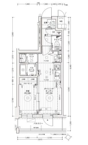 エステムコート名古屋上前津 間取り