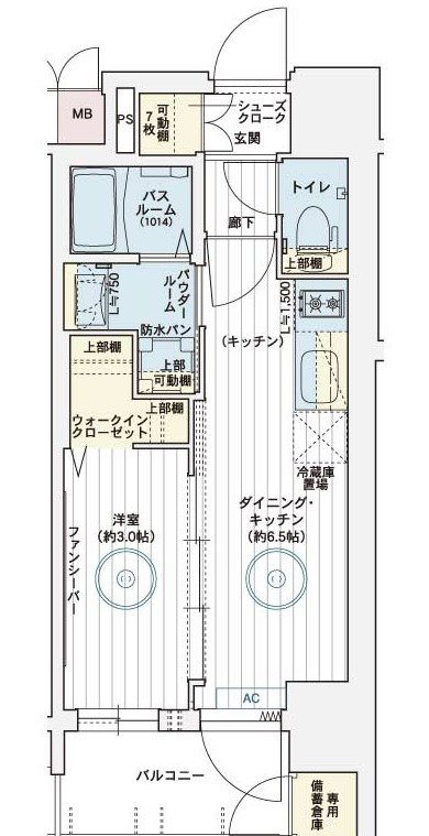 エステムコート名古屋鶴舞Ⅱレアーヴ 間取り