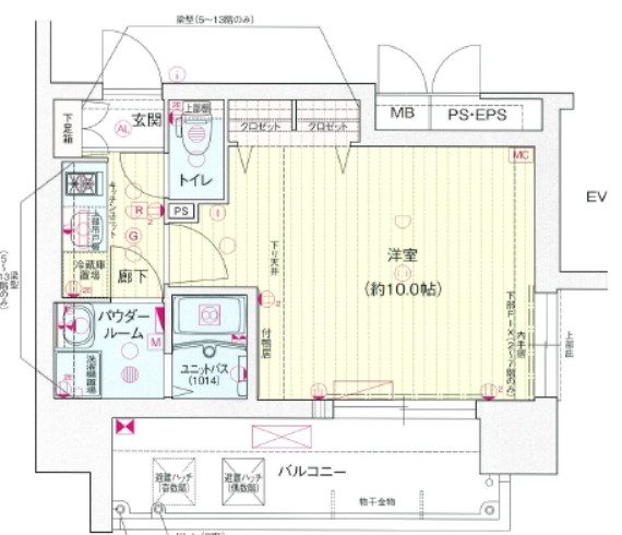 プレサンス　ＴＨＥ　栄 間取り