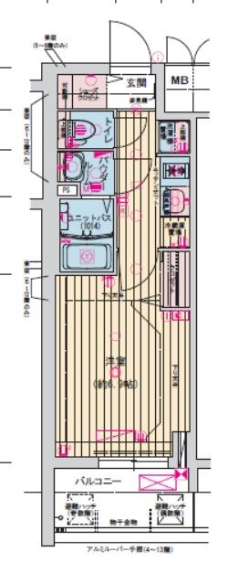 プレサンス東別院駅前Ⅱ 間取り
