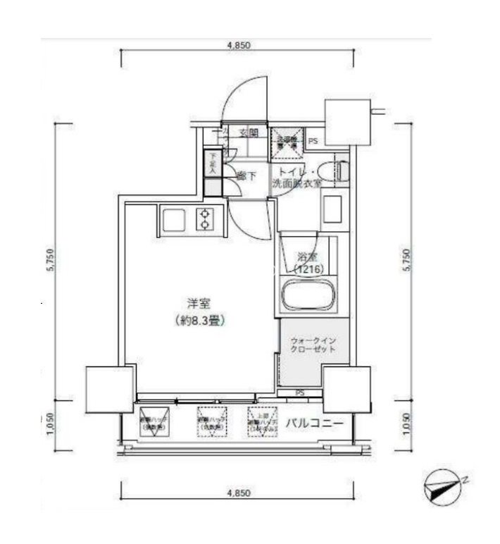 パークキューブ愛宕山タワー 間取り