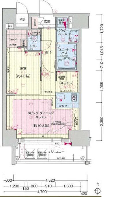 プレサンス丸の内レジデンスⅢ 間取り