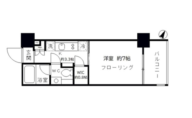 パークリュクス東麻布ｍｏｎｏ 間取り
