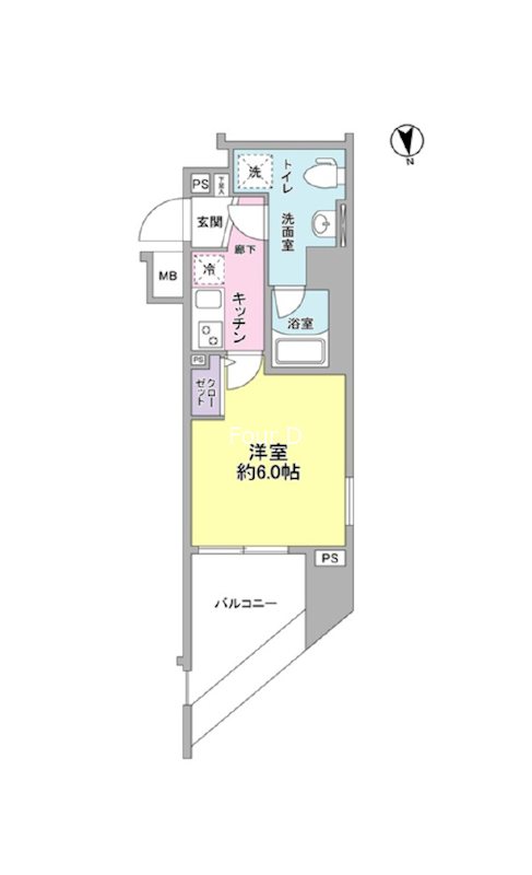 メインステージ白金高輪駅前 間取り