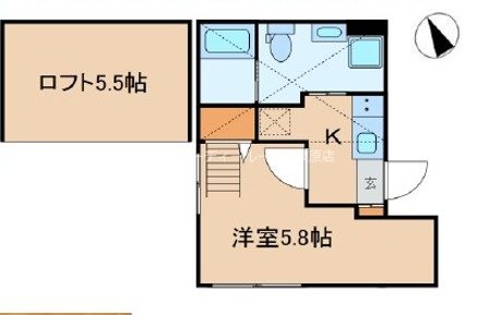 クラヴィール上野田原町 間取り