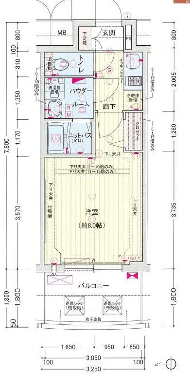 プレサンス栄モード 間取り