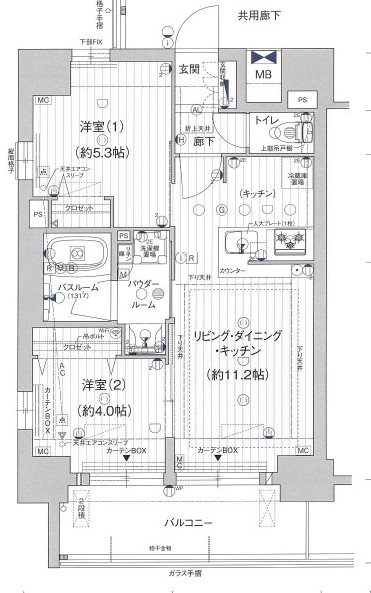 プレサンス　ロジェ　車道駅前SOUTH 間取り