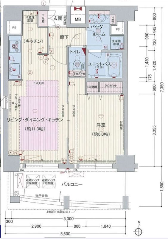 プレサンス泉シティアーク 間取り