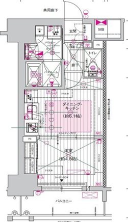 プレサンス　ロジェ　名古屋駅　GATE　FRONT 間取り