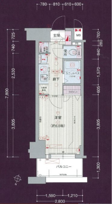 プレサンス名古屋STATIONアライブ 間取り