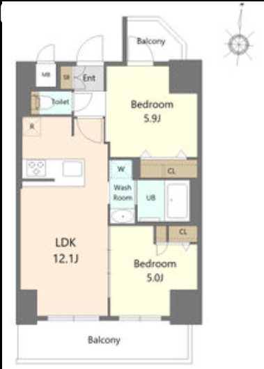 S-RESIDENCE高岳ardent 間取り