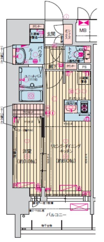 プレサンス名古屋駅ゲート 間取り