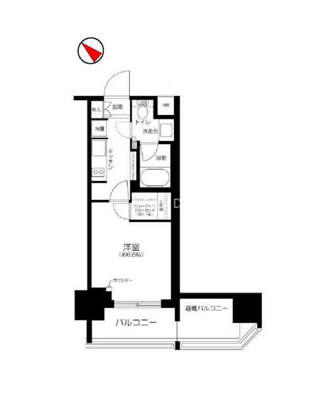 パークリュクス東麻布ｍｏｎｏ 間取り