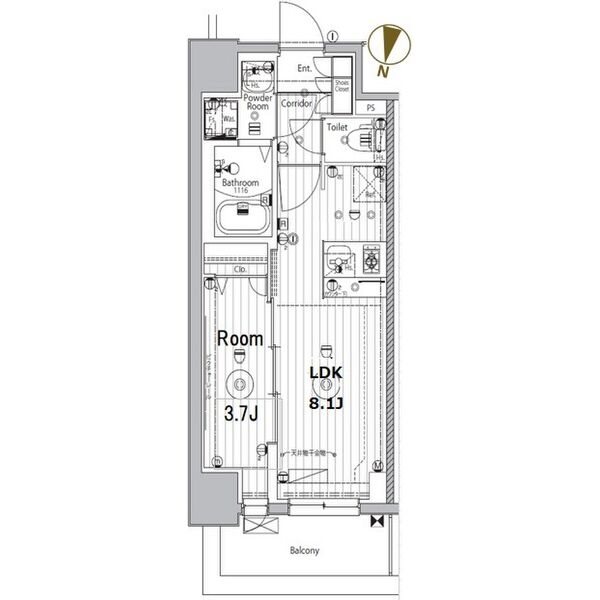 メイクスデザイン名駅南 間取り