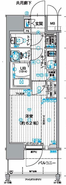 エスリード志賀本通ザ・フロント 間取り
