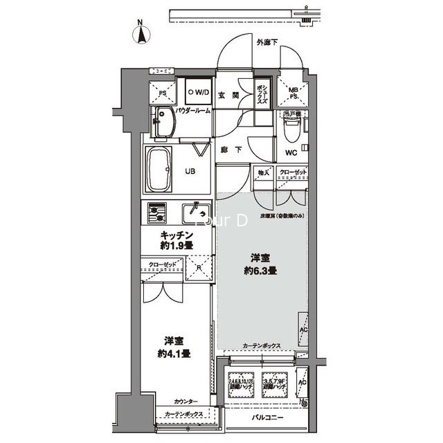 コンフォリア芝公園 間取り