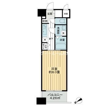 アヴァンティーク銀座２丁目 間取り