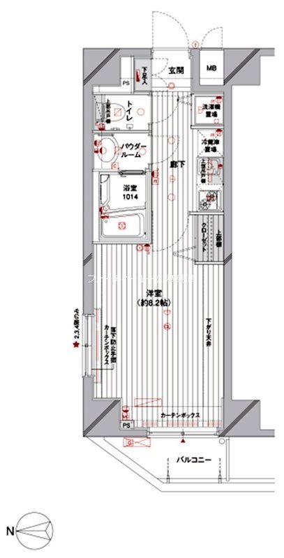 メインステージ蔵前 間取り