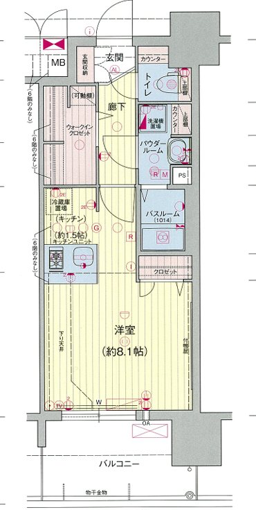 プレサンスジェネ栄 間取り