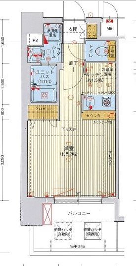 ライジングコート名古屋駅前東 間取り