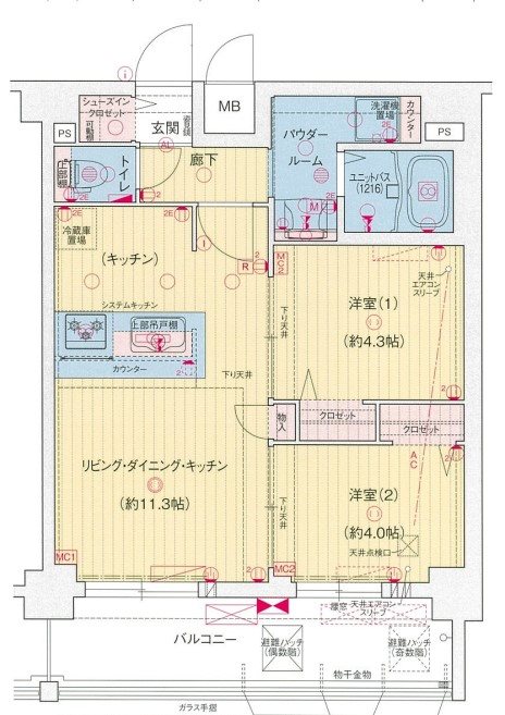 プレサンス名古屋菊井セルカ 間取り