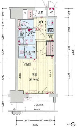 プレサンス名古屋STATIONキュオル 間取り