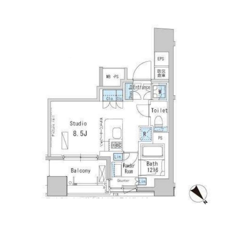 パークアクシス茅場町 間取り