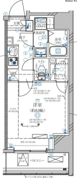 ディアレイシャス鶯谷  間取り