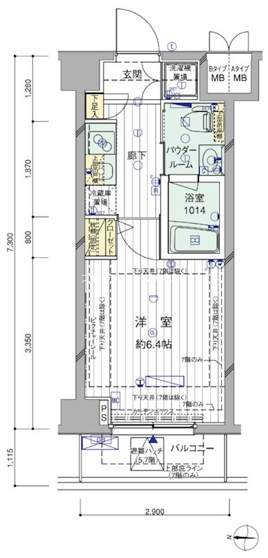 メインステージ押上Ⅱ 間取り
